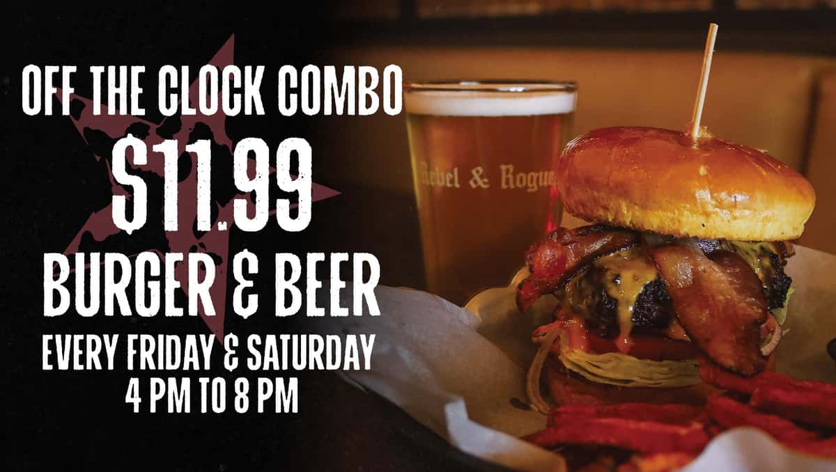 $11.99 burger beer special