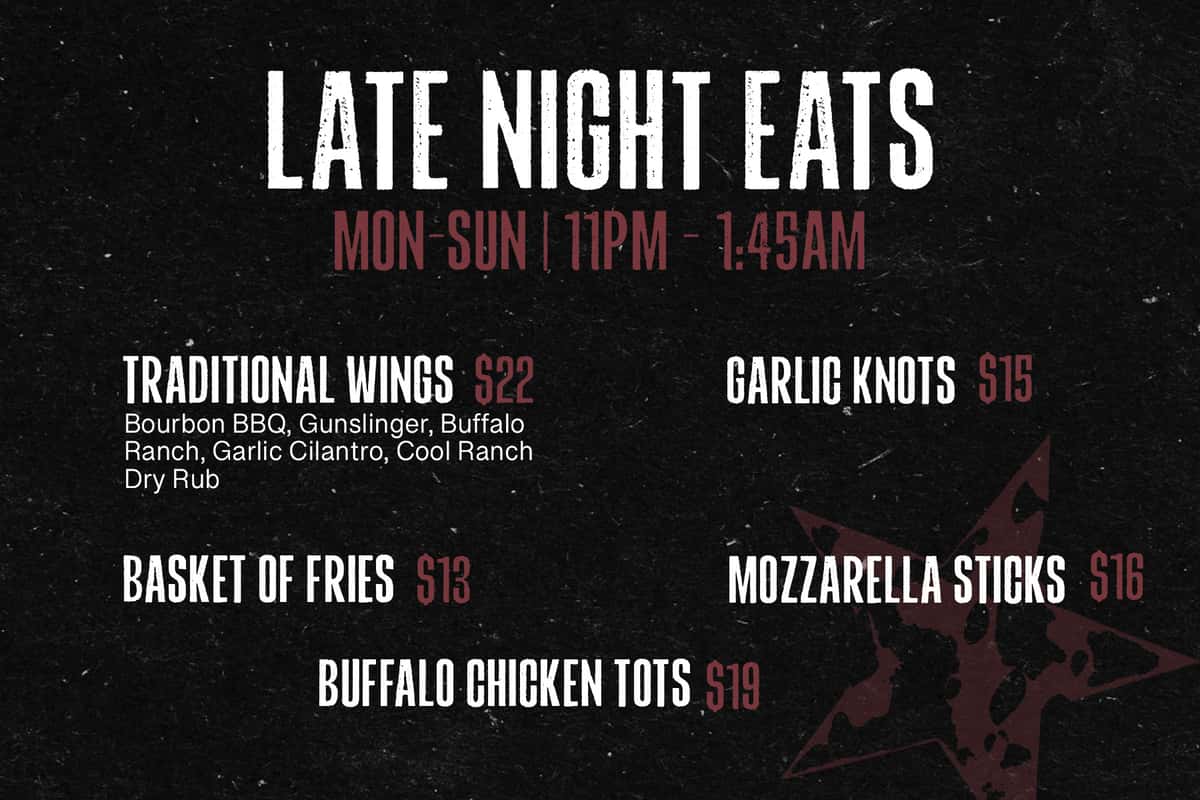 late night menu