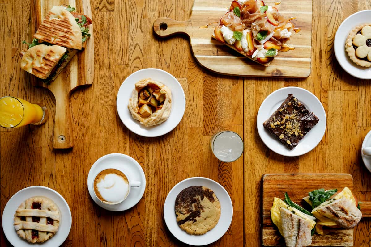 Hero image of a breakfast at Letizias Bakery