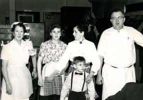 Vintage photograph of the Verba family