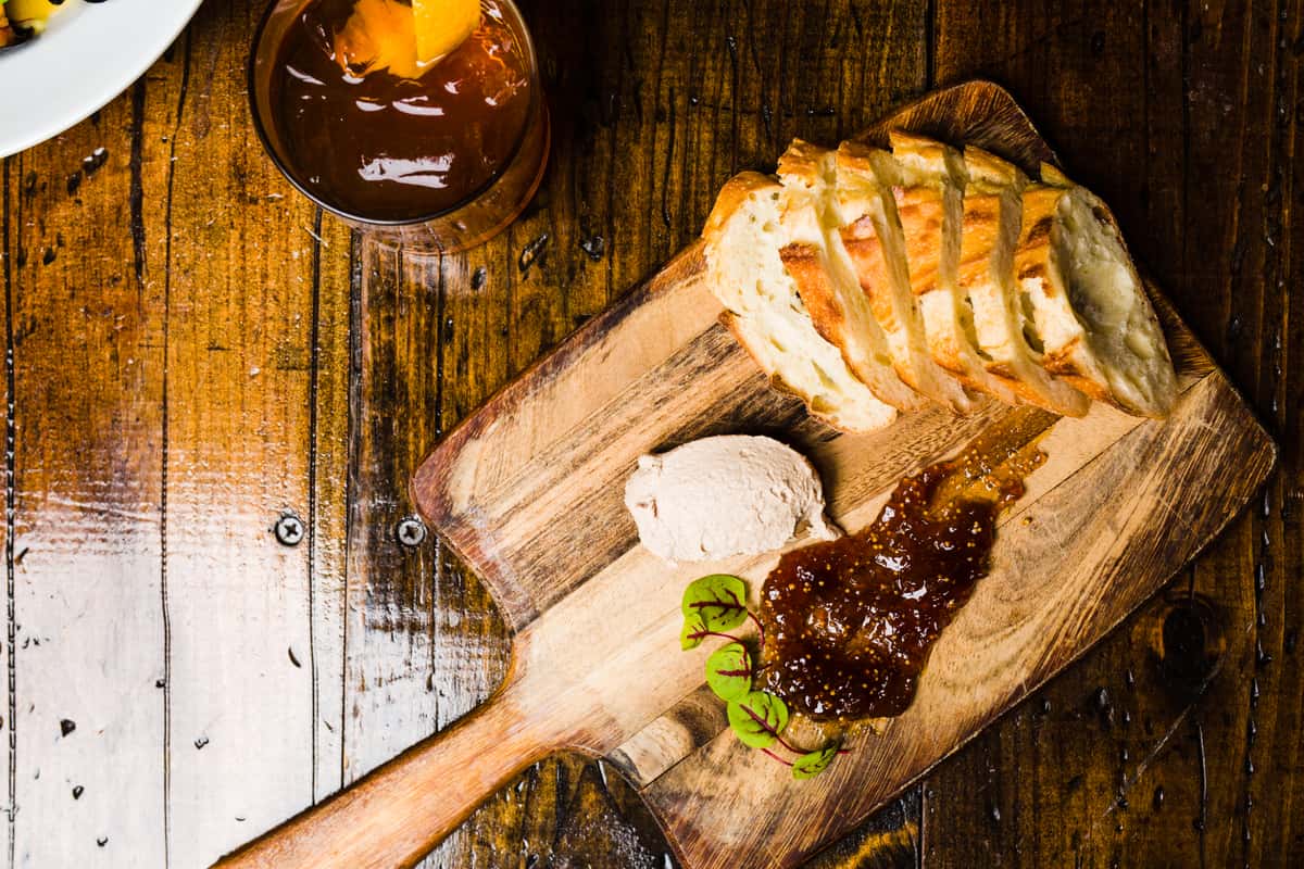 bread on wooden cutting board