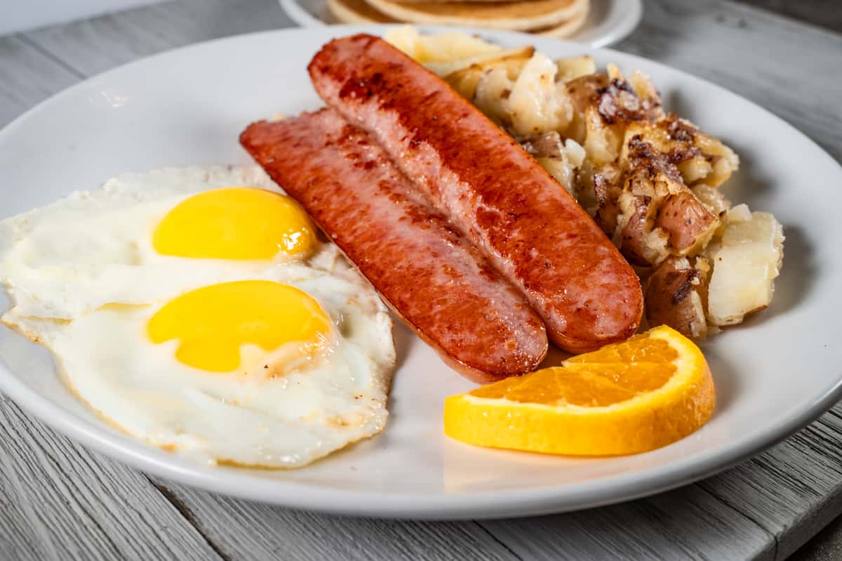 smoked sausage breakfast