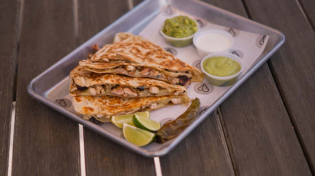 Pollo Al Pastor American Quesadilla - Menu - Taquiero Taco Patio - Mexican  Restaurant in CA