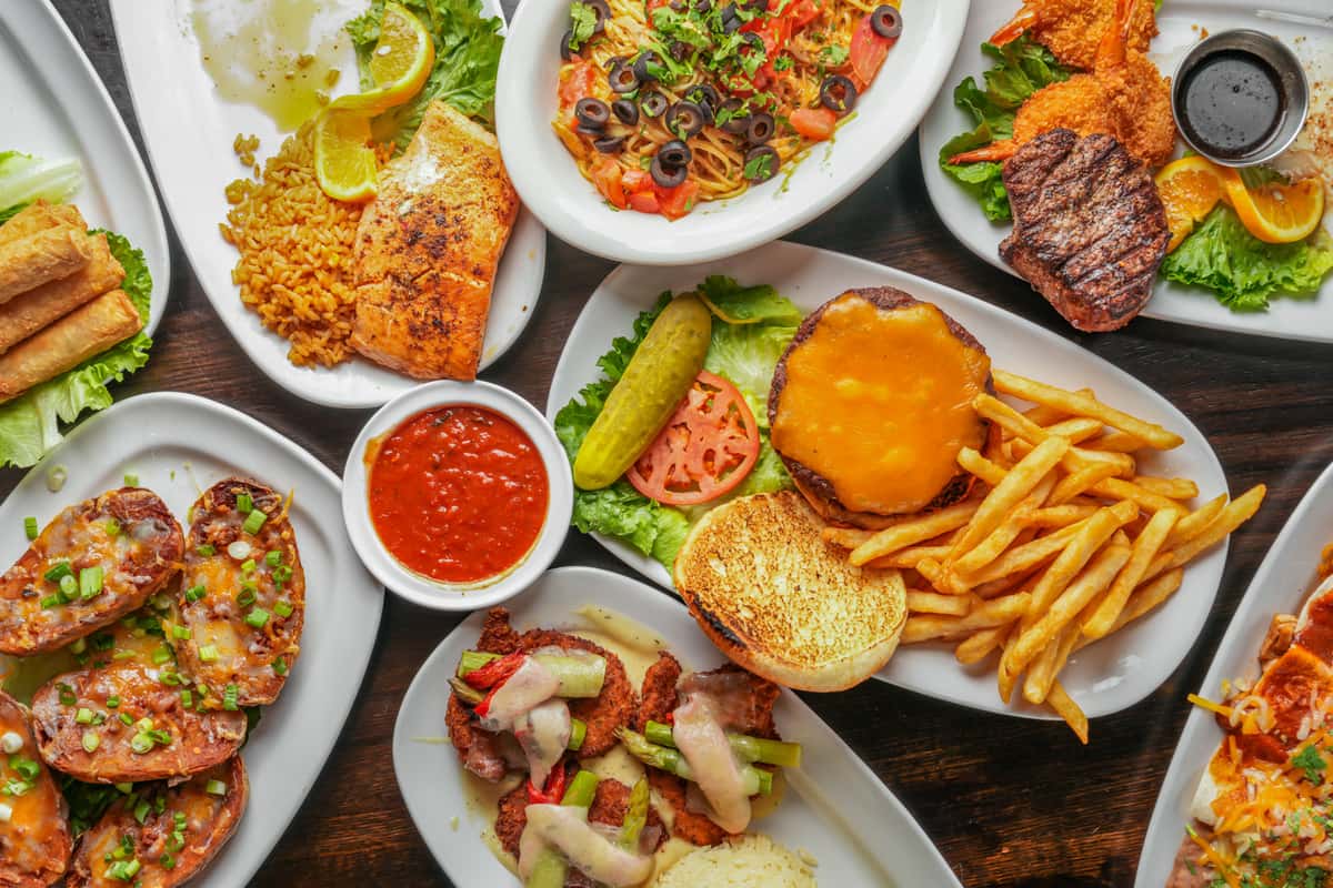 Variety of American Entrees