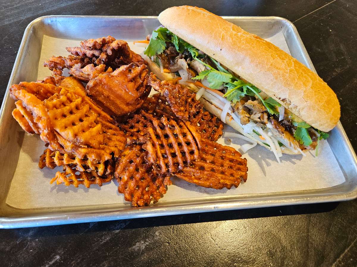 Sandwich combo with sweet potato fries