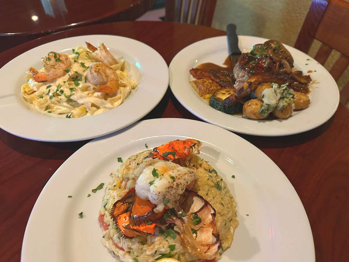 Italian dinner specialties with pasta and chef entrées served at Positano Ristorante Italiano