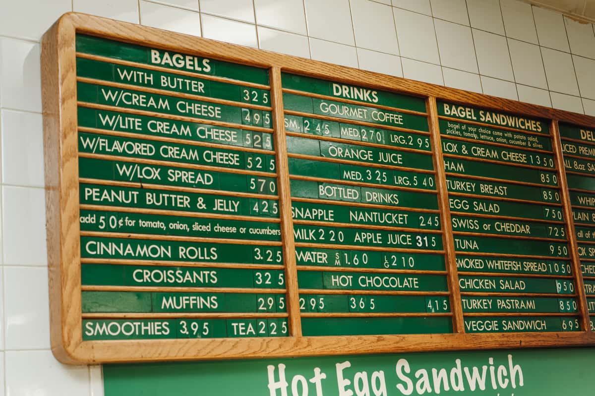 menu board