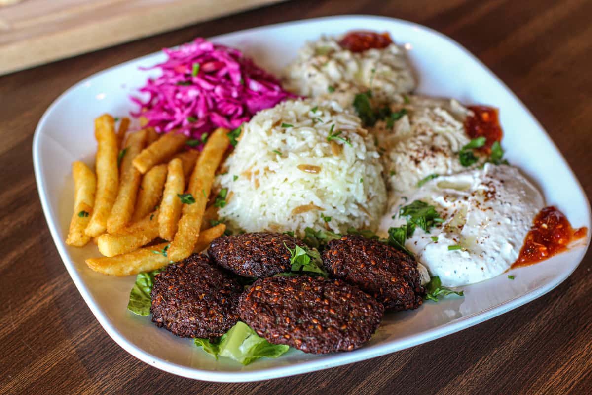 Mediterranean food on a plate