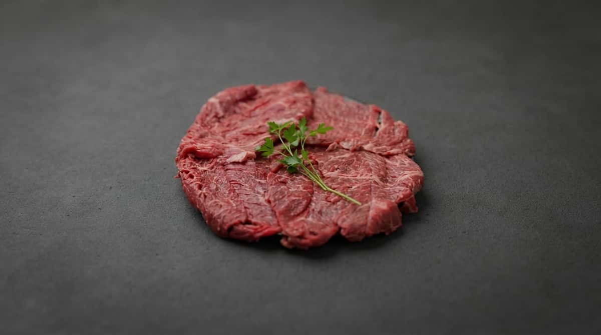 Premium marbled beef roast displayed at La Carniceria Prime Meat Market