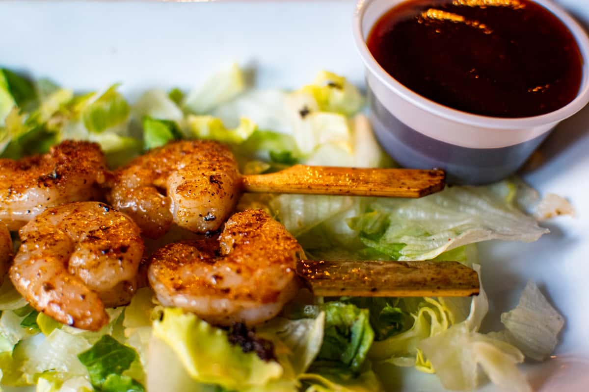 shrimp skewer