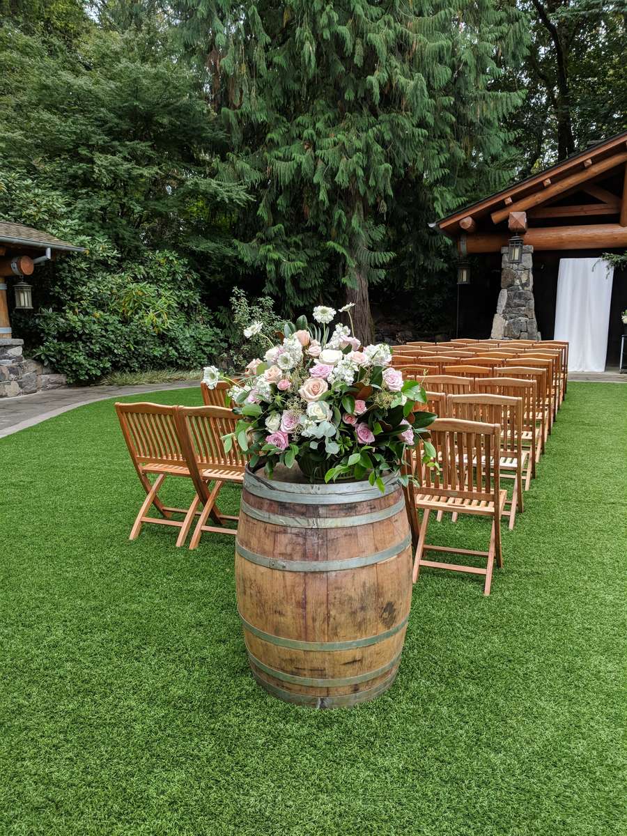barrel and guest chairs