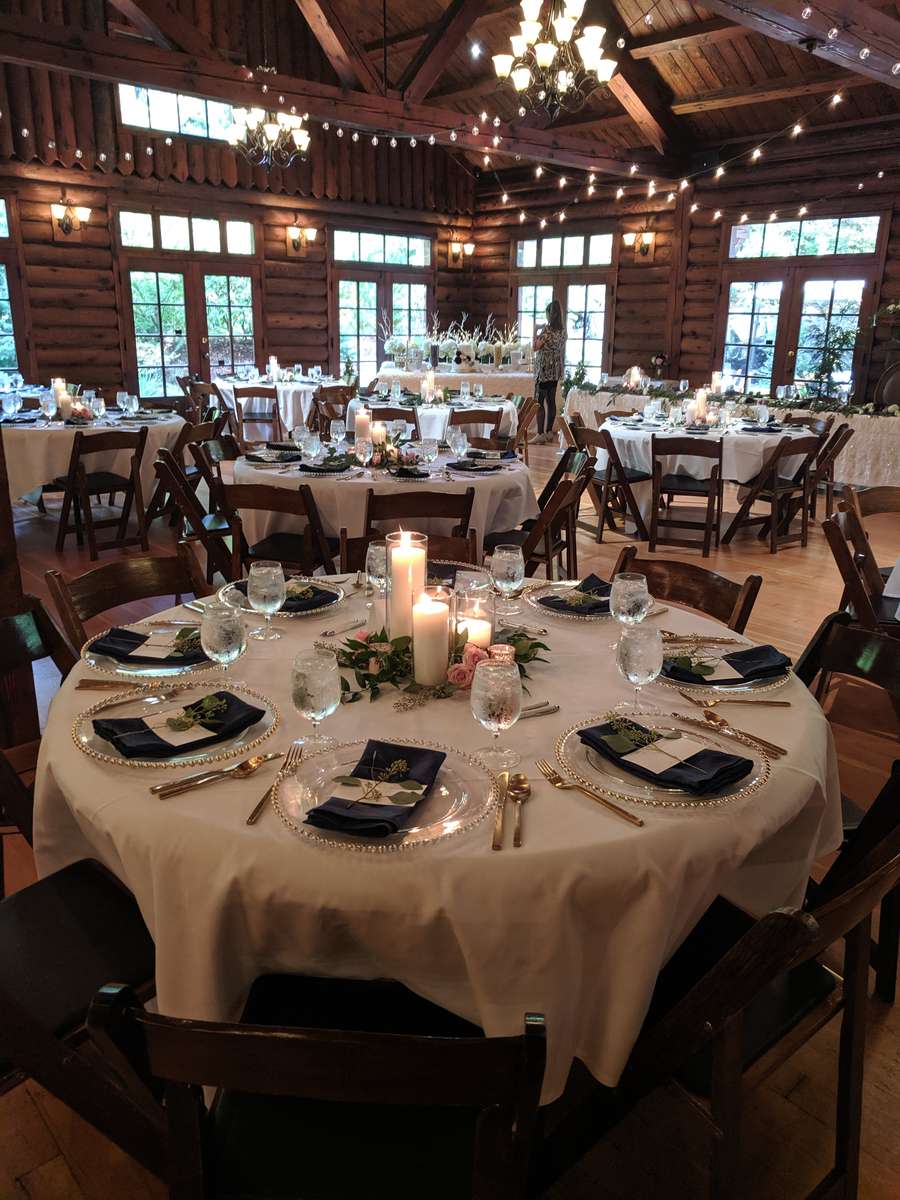 tables set up