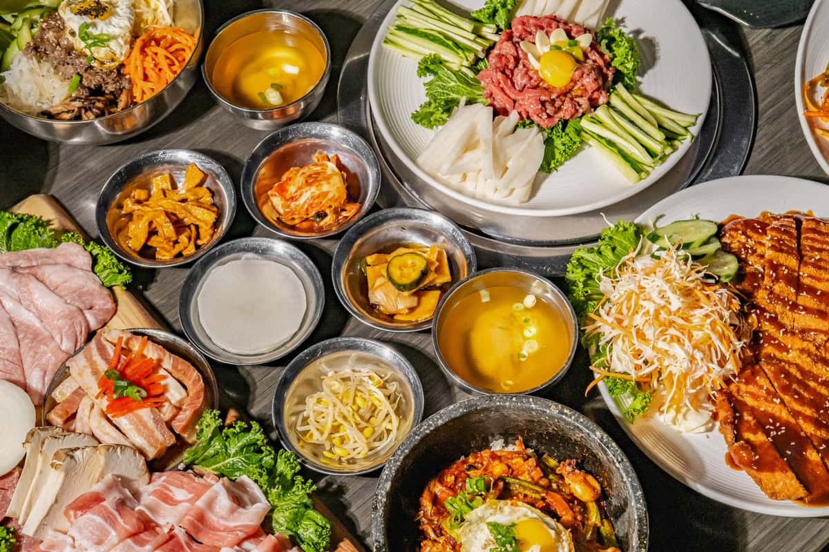 Hero shot of Korean Food