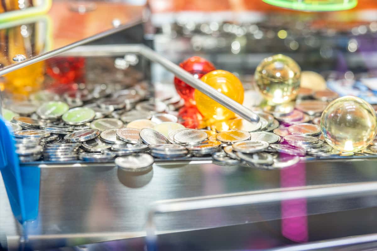 Arcade game closeup