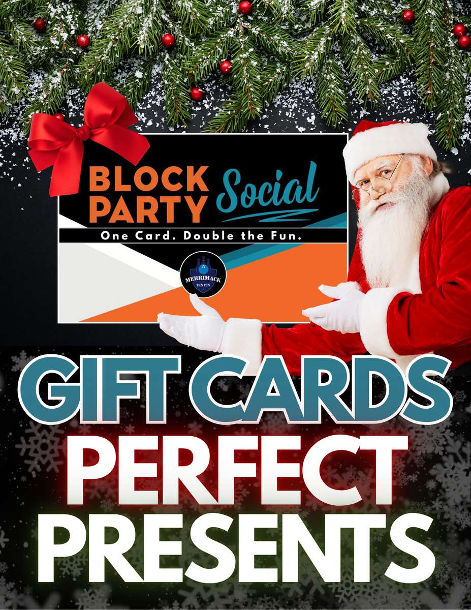 Give the Gift of Fun Looking for an easy win this season? Block Party Social gift cards make holiday shopping painless. They’re perfect for staff, friends, family—anyone who could use a night out. Grab one for someone else, or pick up a few for yourself and keep the good times rolling all year long.