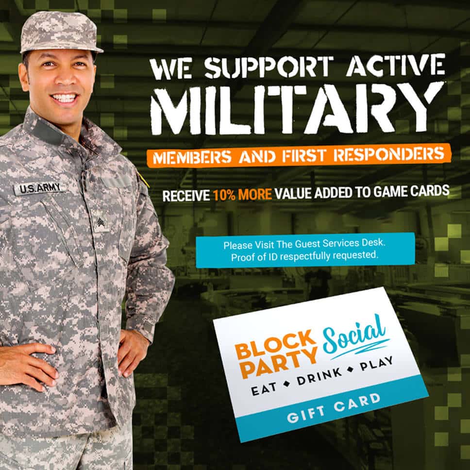 We support Active Military Members and First Responders