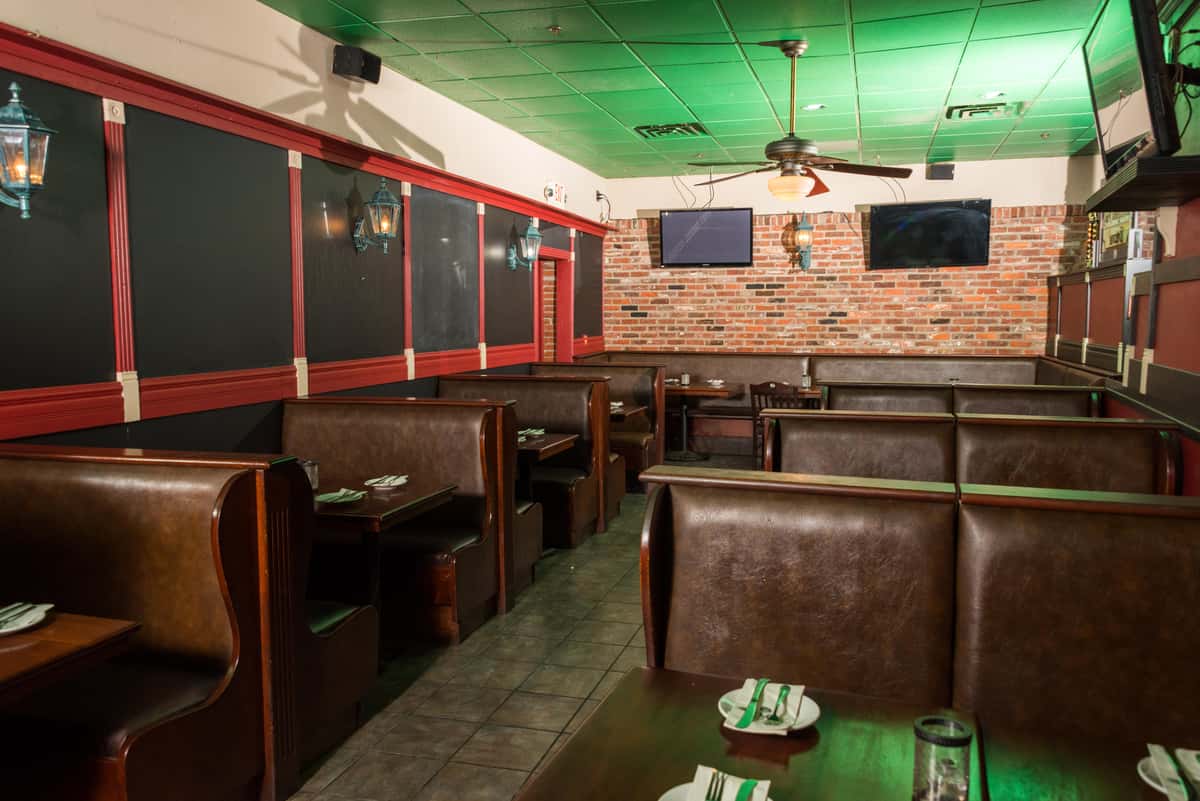 dining room with TVs for sports