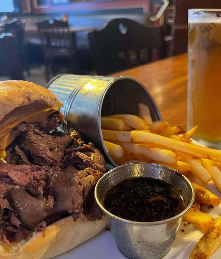 Hot Roast Beef Sandwich Spring 2022 McGlynns Pub Family