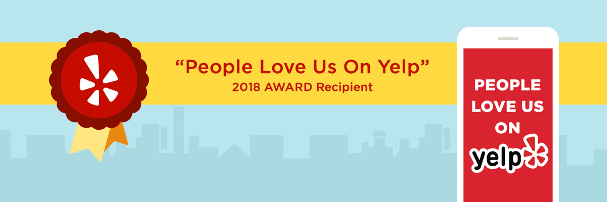 people love us on yelp 2018 away recipient