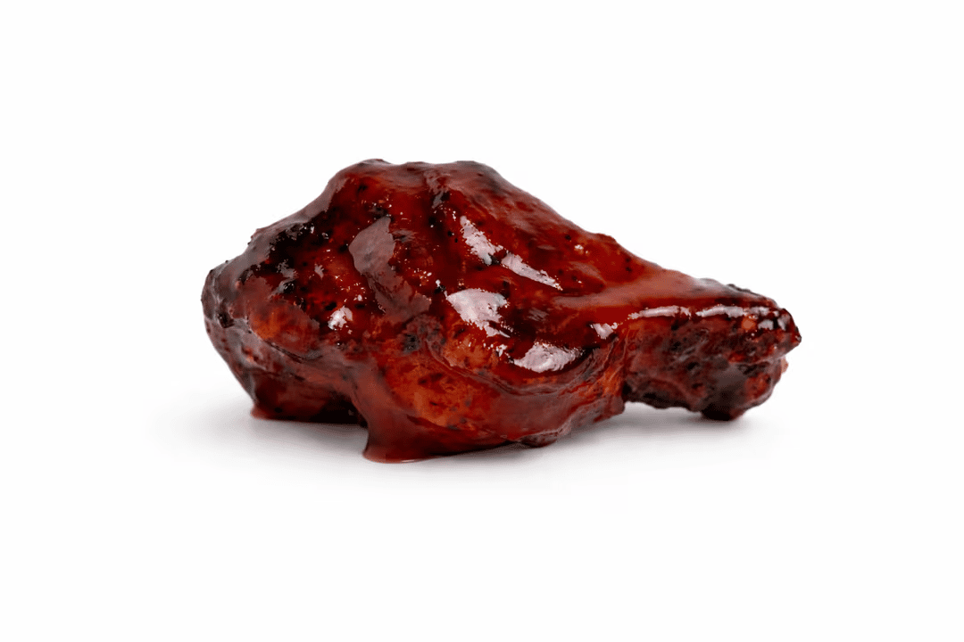 Spicy BBQ flavored chicken wing