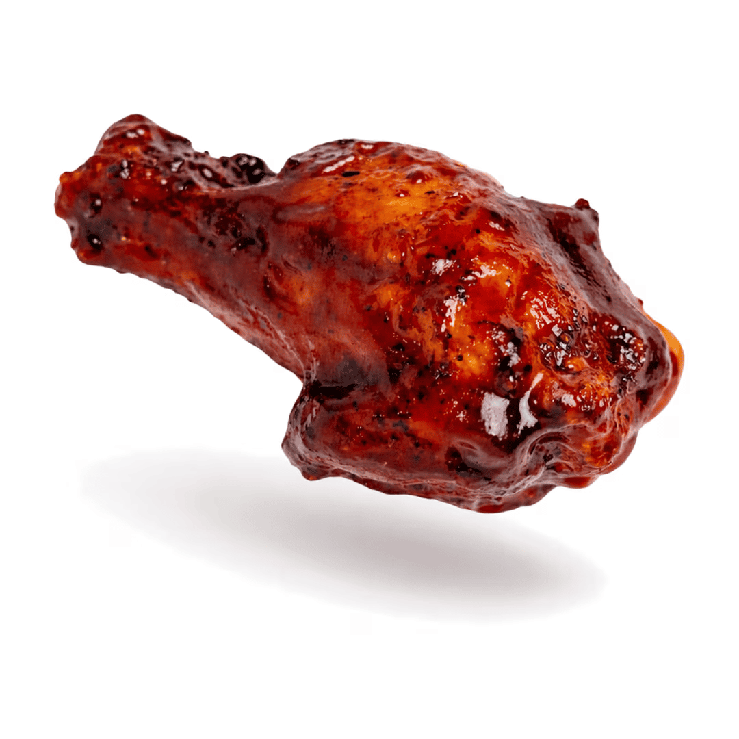 BBQ flavored chicken wing