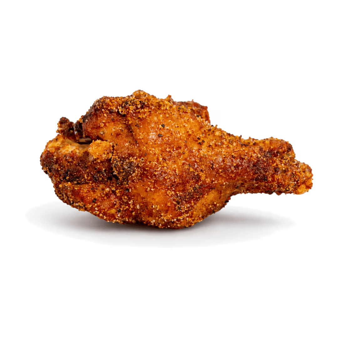Cajun Dry Rub flavored chicken wing
