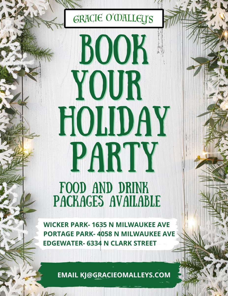 Book Your Holiday Party With Gracie's