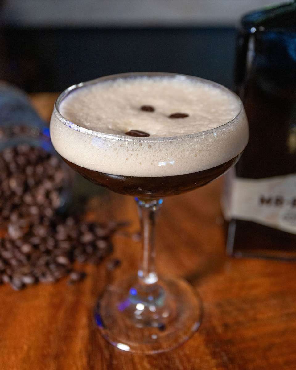 A bold Twist on the Classic espresso martini- infused with the rich flavors of Café de olla: Mexican Cinnamon, Piloncillo, and fresh espresso shaken with Tequila and a hint of sweetness.