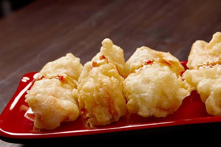 chicken tempura on a plate