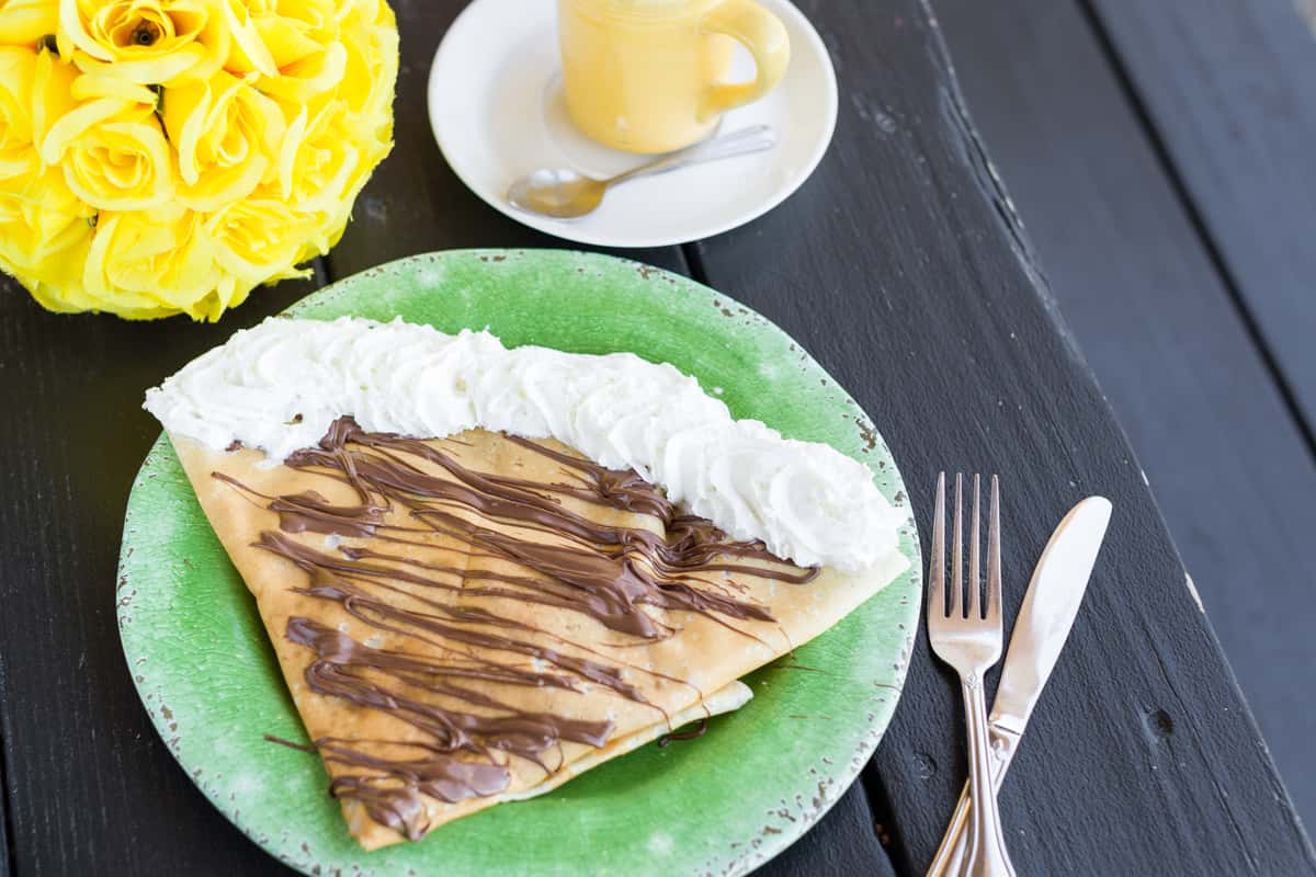 chocolate crepe