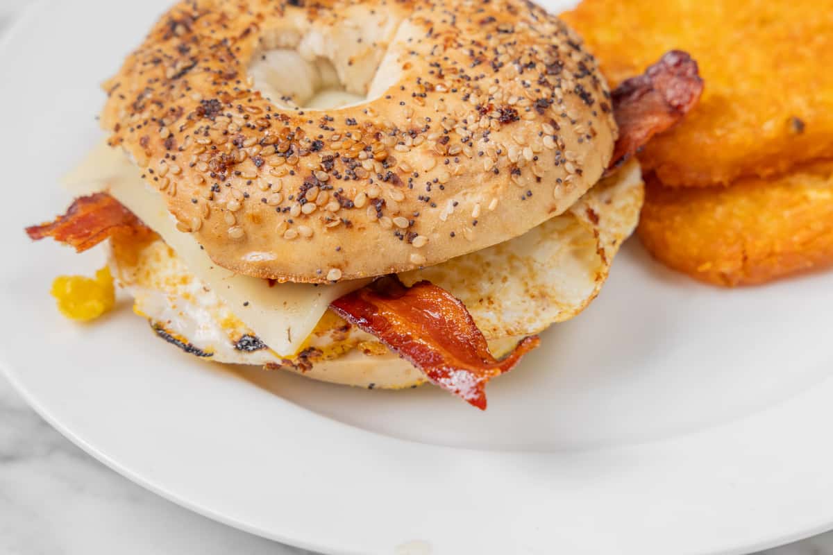 Bagel Bacon Sandwich