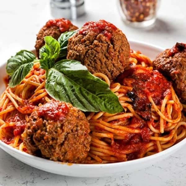 Spaghetti and meatballs