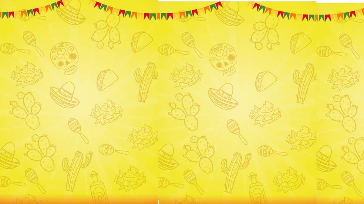 Tacos Nachos and Sombrero Illustrations