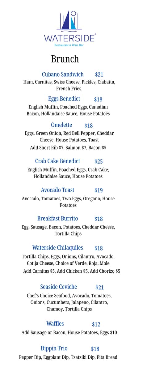 Brunch Menu