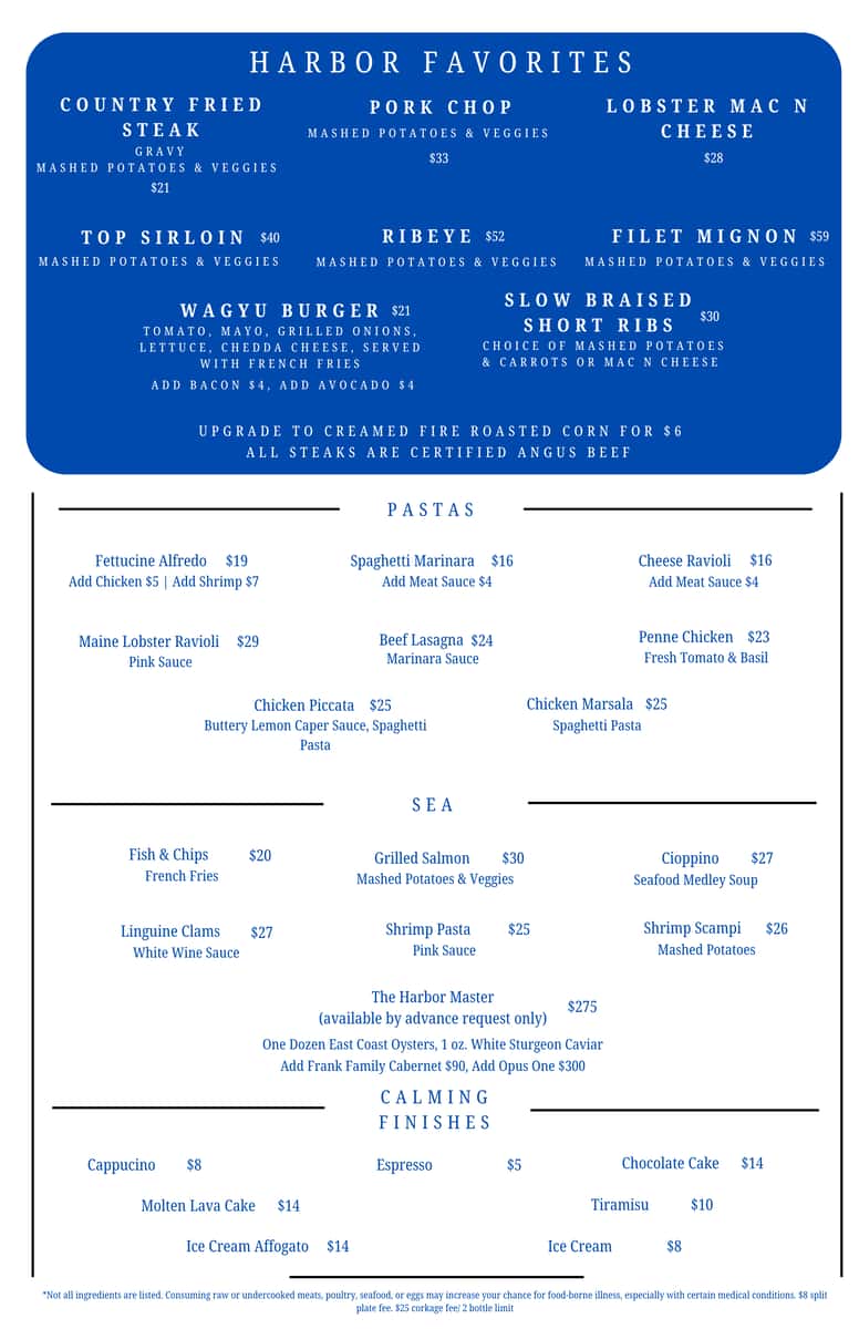 Dinner Menu 2