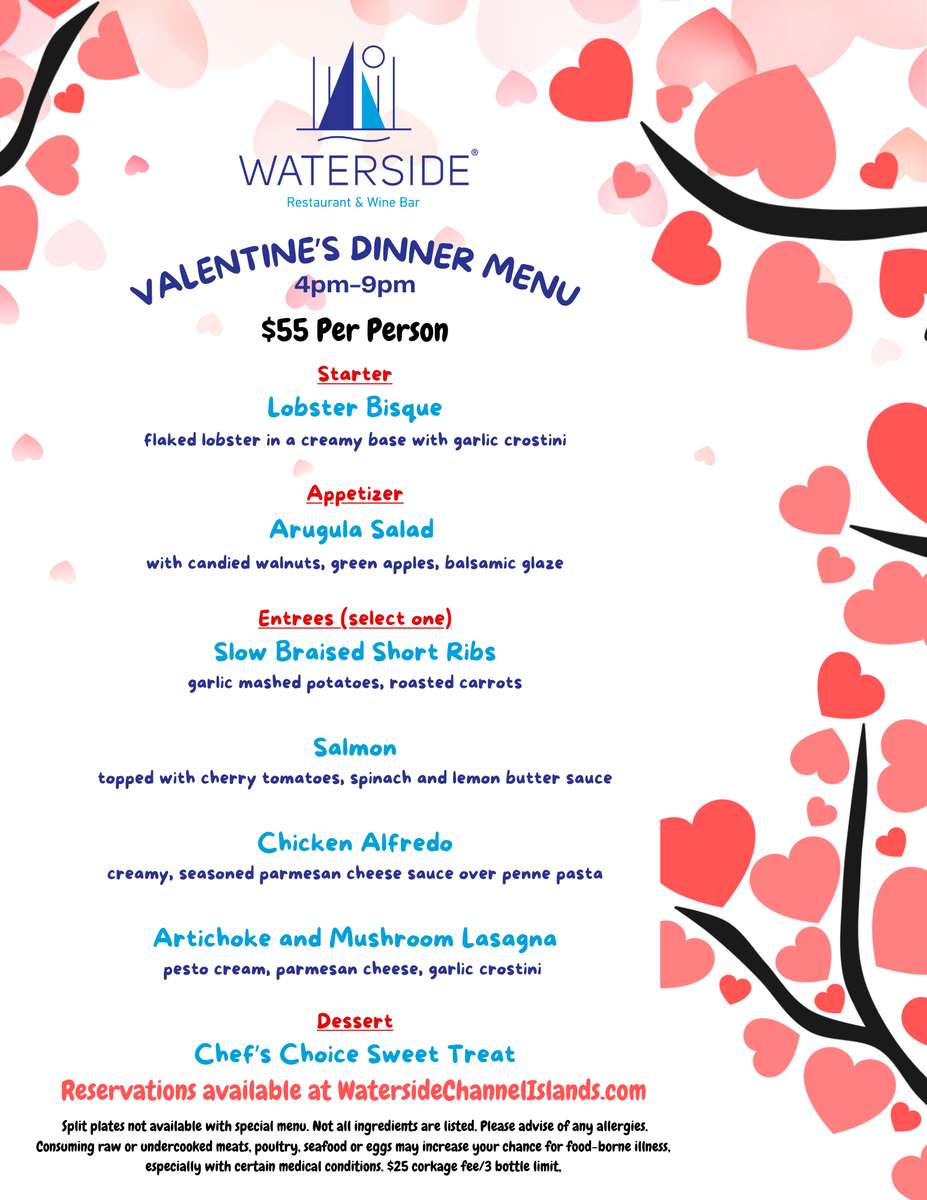 Valentine's Menu