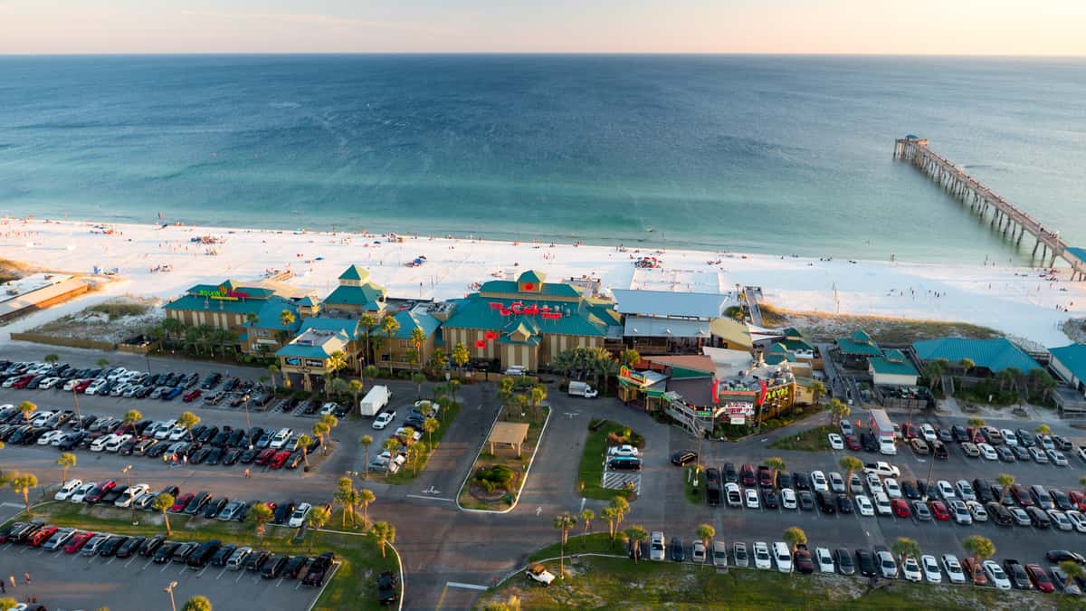 drone shot