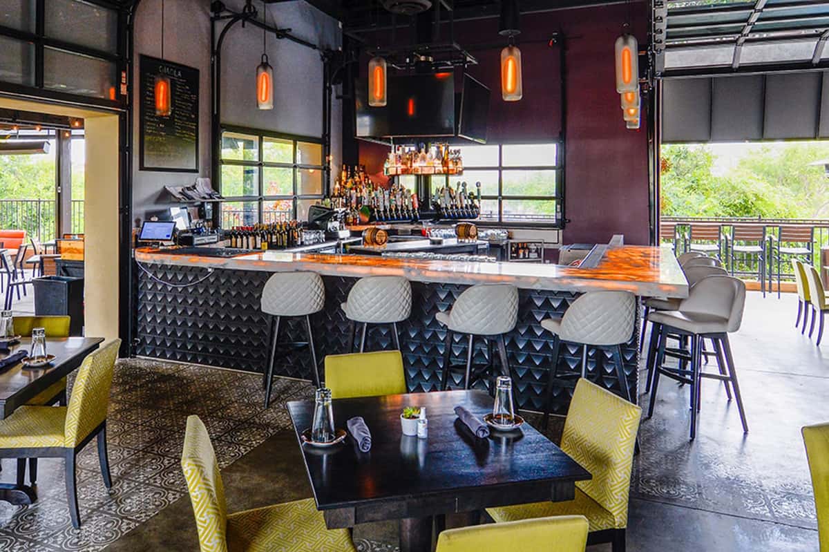 Cocktail bar area