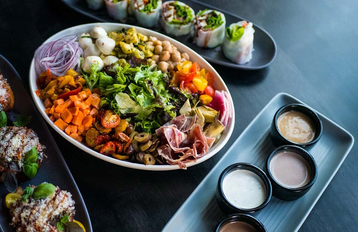 salad and sauces
