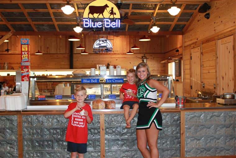 Blue Bell Ice Cream served at Chappell Hill Bakery & Deli 