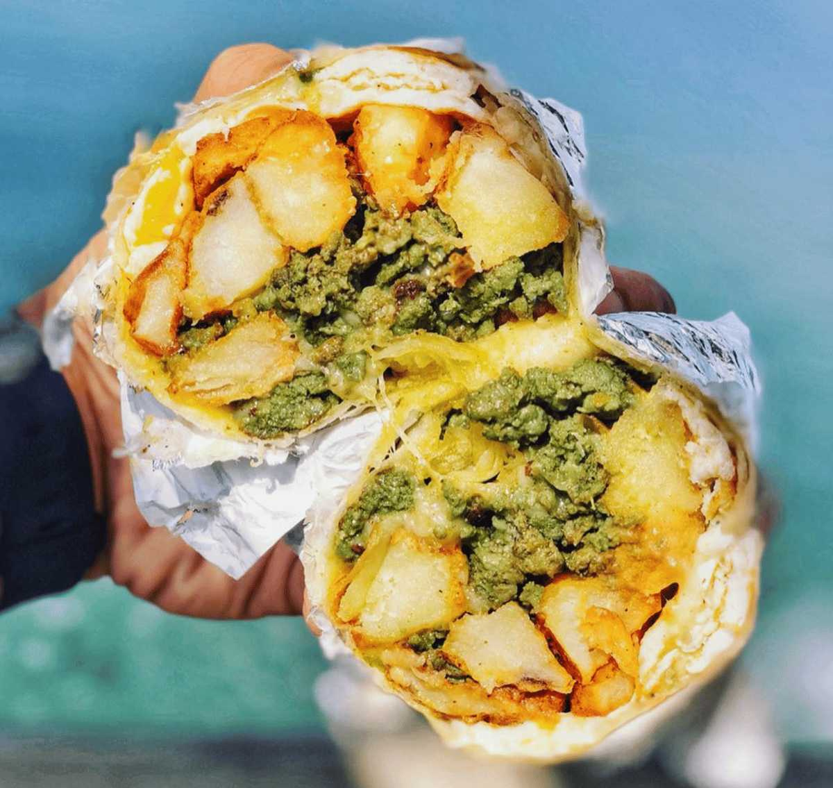Green Breakfast Burrito