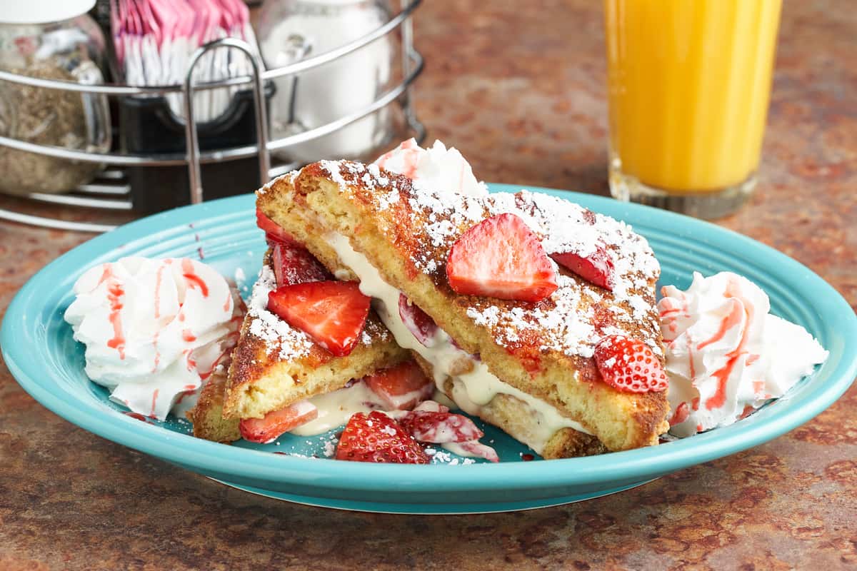 Strawberry Cheesecake Stuffed French Toast
