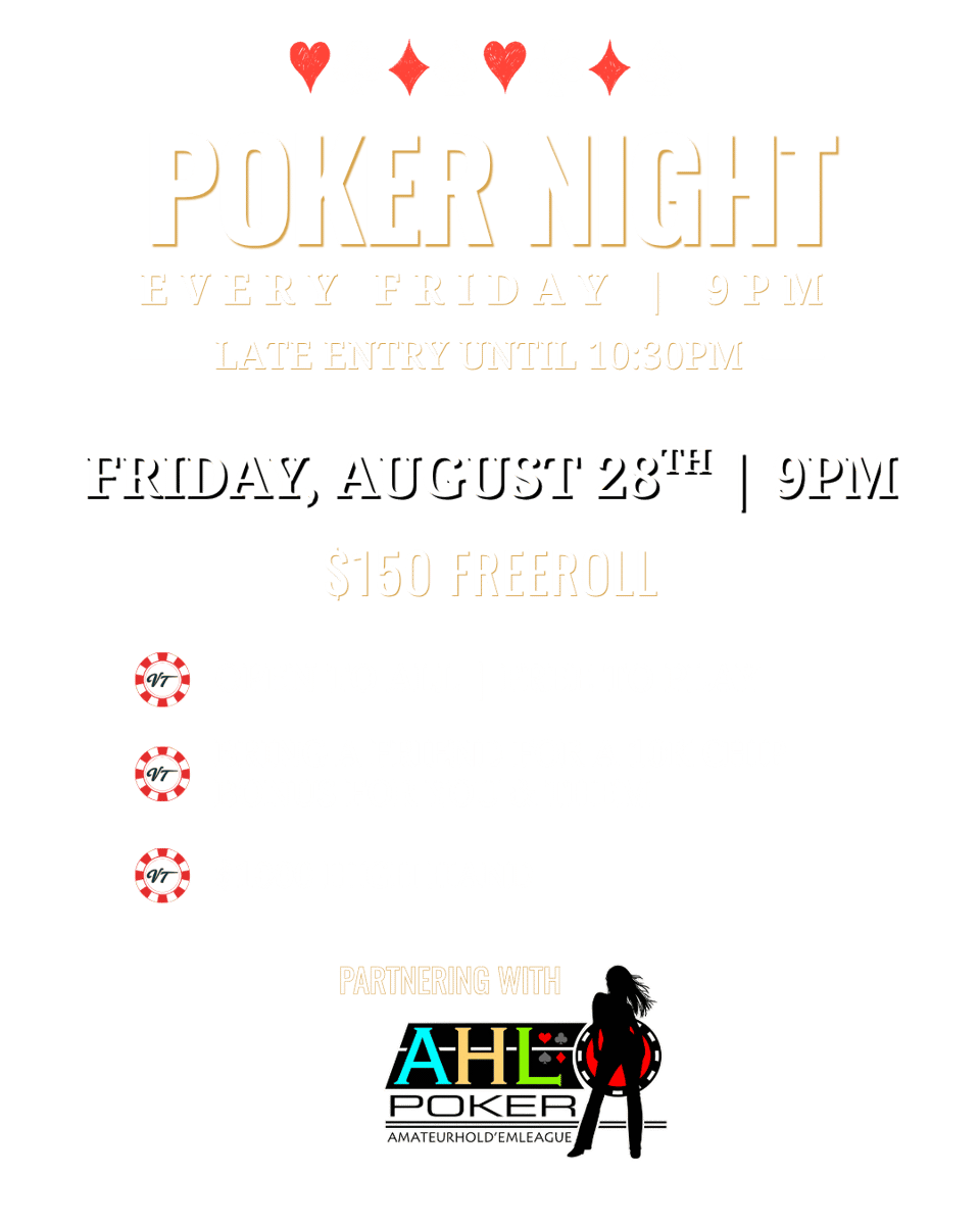 VICTORY TAP (PLANO)  POKER FRIDAYS  POST 45
