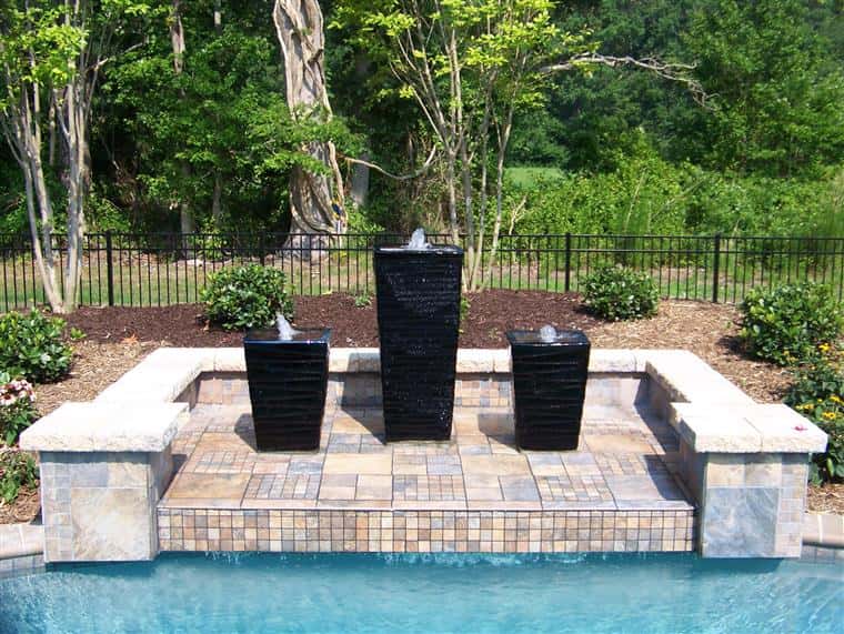 Cordier Residence Pool fountain