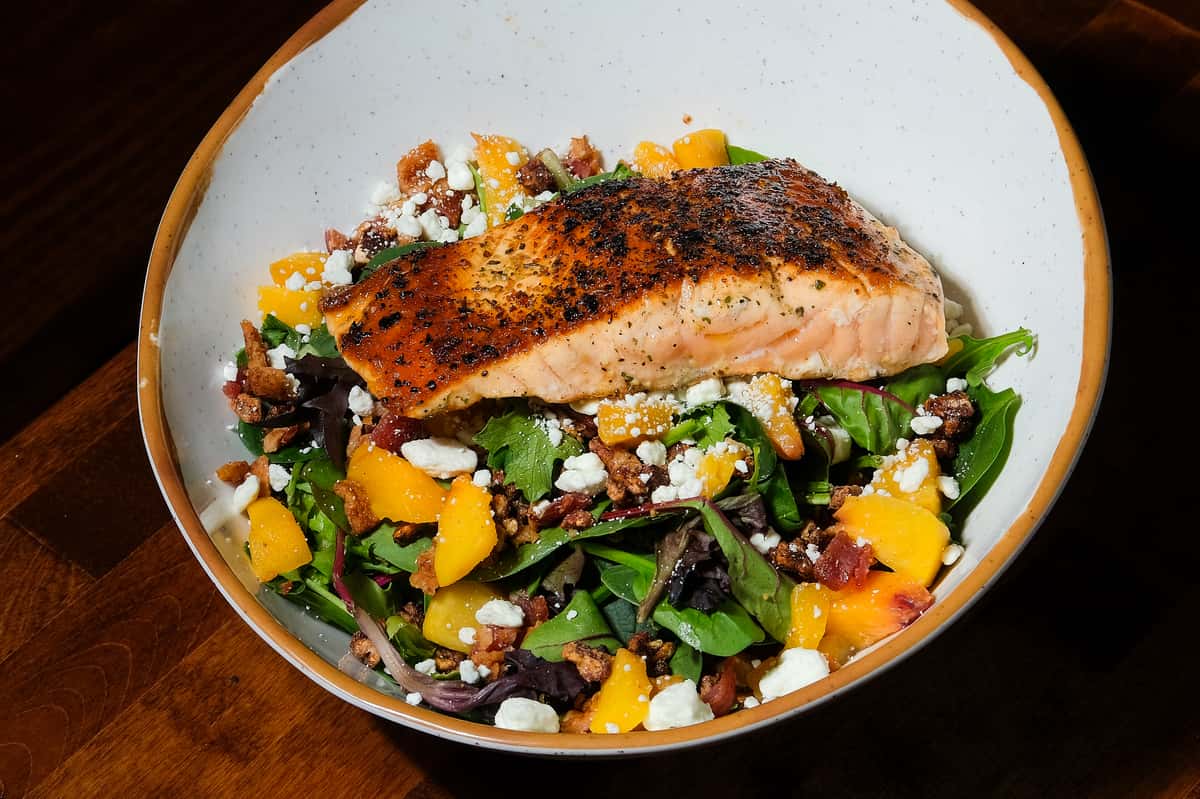 with salmon