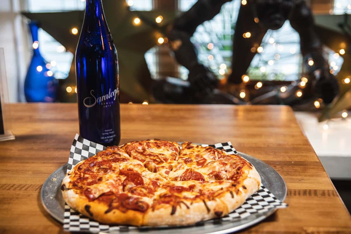 pizza & a drink