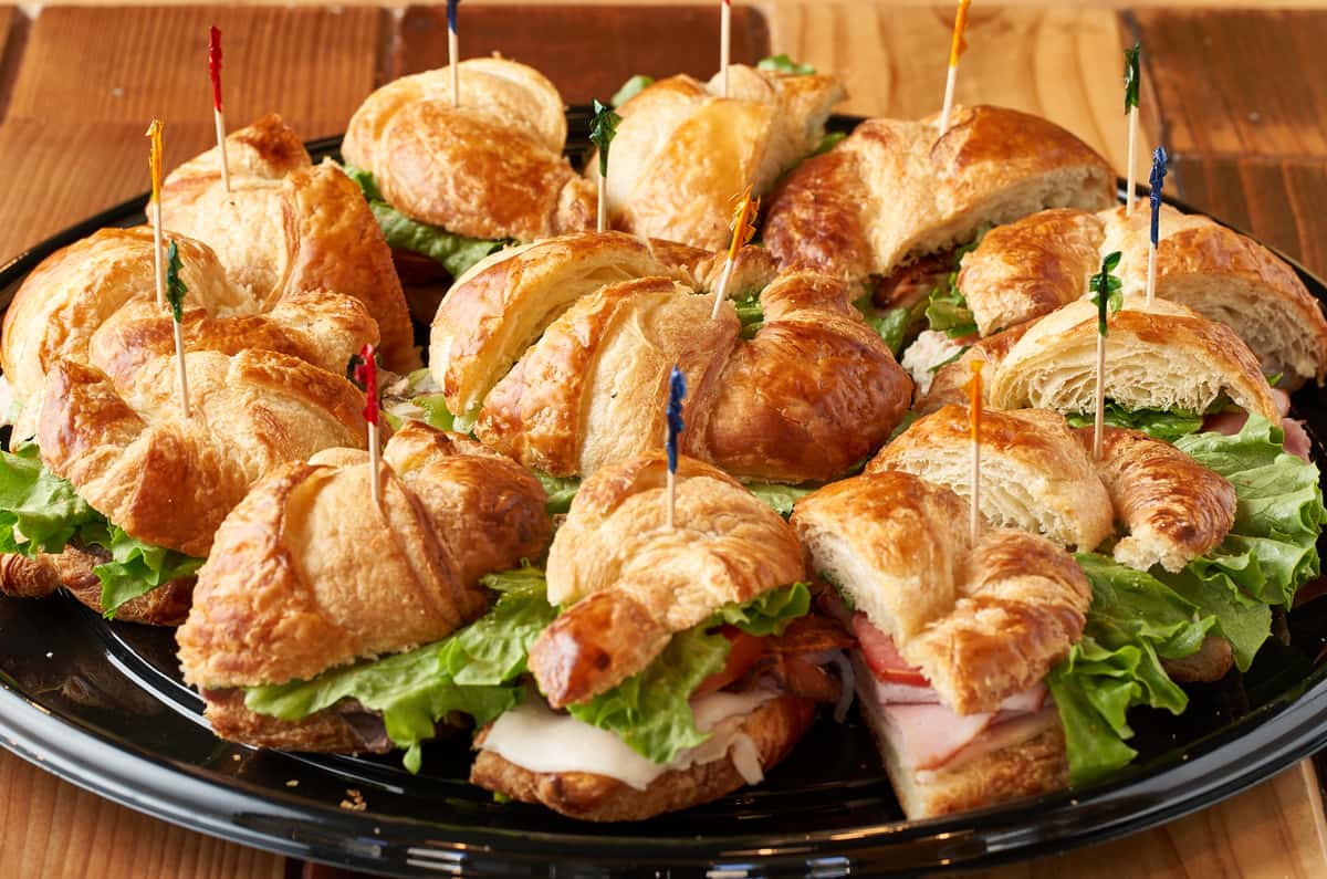 croissant catering trays