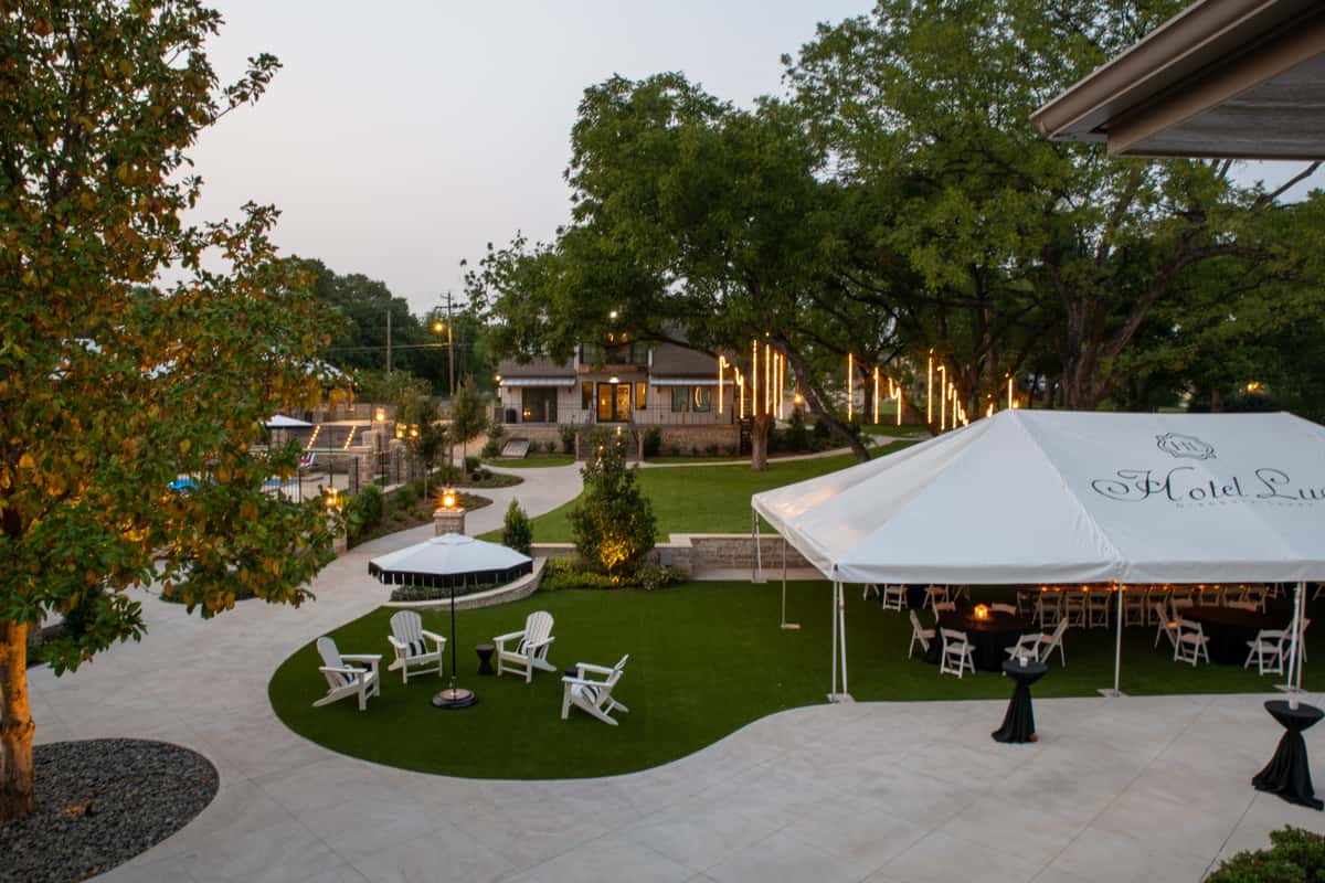 tent courtyard events