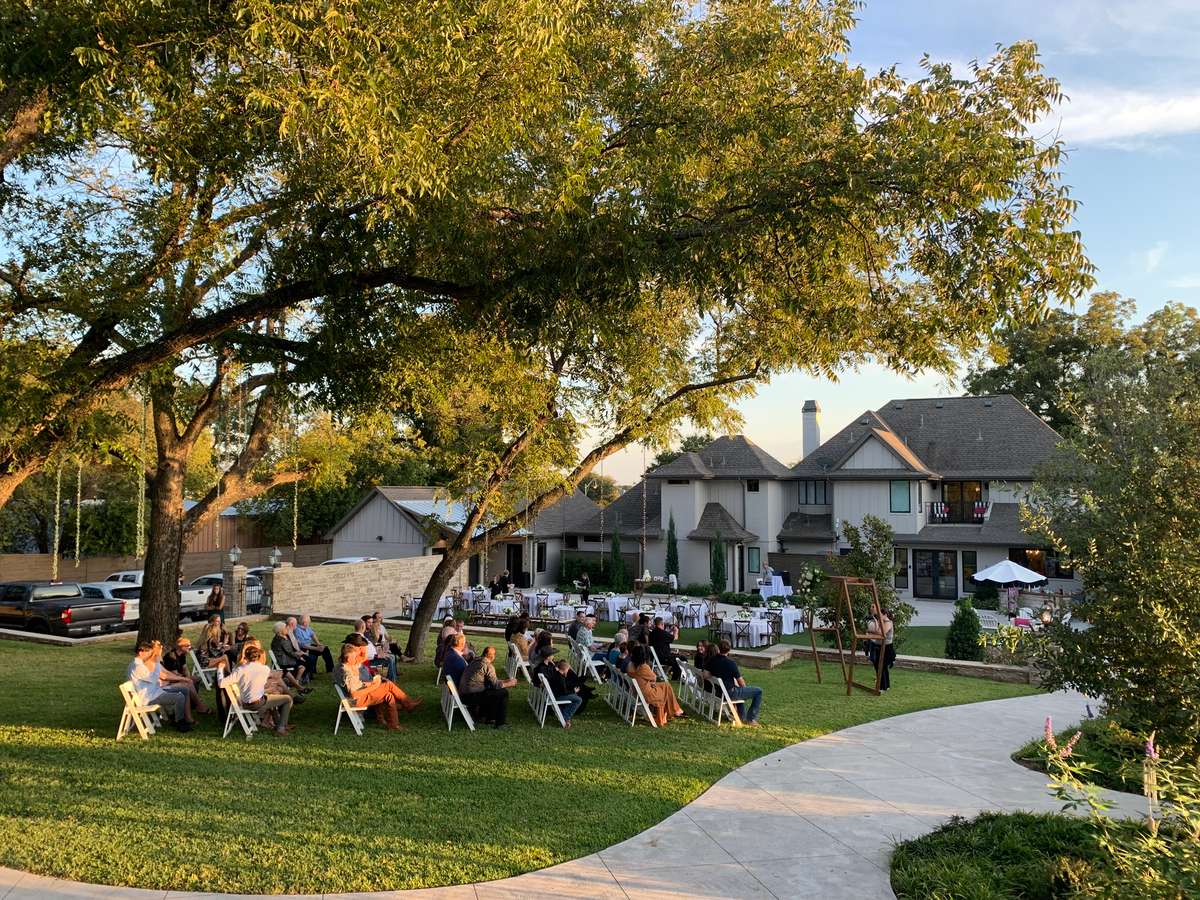 lawn wedding ceremony