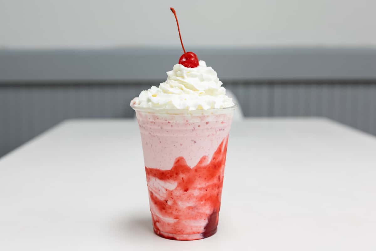 Strawberry milkshake